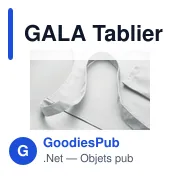 Tablier de cuisine personnalisable avec logo - GALA - Miniature 2