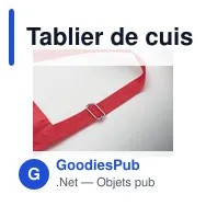 Tablier de cuisine personnalisable avec logo - GALA - Miniature 11