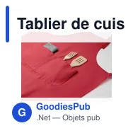 Tablier de cuisine personnalisable avec logo - GALA - Miniature 12