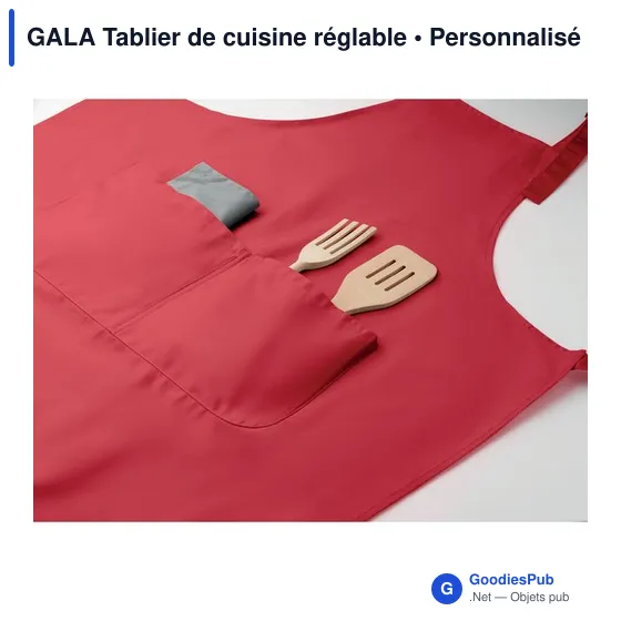 Tablier de cuisine personnalisable avec logo - GALA - Image 12