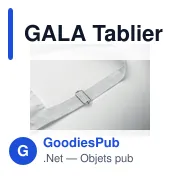Tablier de cuisine personnalisable avec logo - GALA - Miniature 3