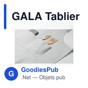 Tablier de cuisine personnalisable avec logo - GALA - Miniature 4