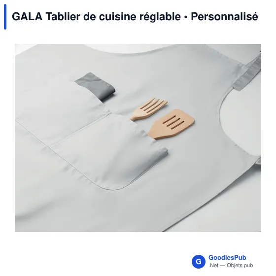 Tablier de cuisine personnalisable avec logo - GALA - Image 4