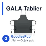 Tablier de cuisine personnalisable avec logo - GALA - Miniature 5