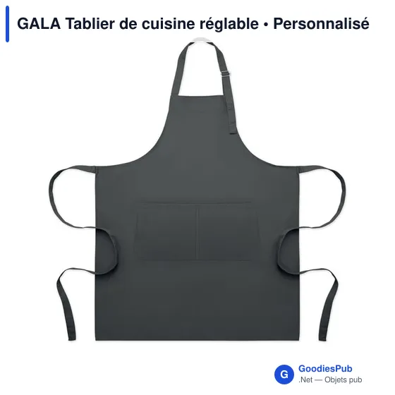 Tablier de cuisine personnalisable avec logo - GALA - Image 5