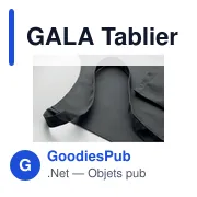 Tablier de cuisine personnalisable avec logo - GALA - Miniature 6