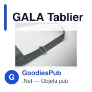 Tablier de cuisine personnalisable avec logo - GALA - Miniature 7