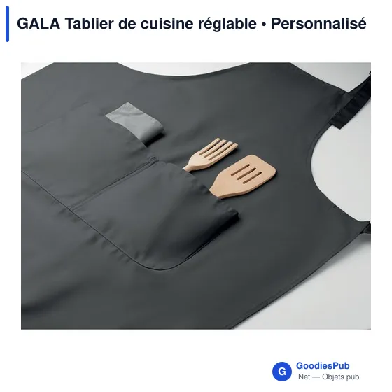 Tablier de cuisine personnalisable avec logo - GALA - Image 8