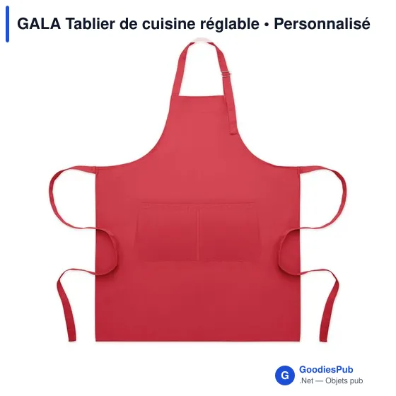 Tablier de cuisine personnalisable avec logo - GALA - Image 9