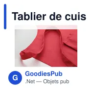 Tablier de cuisine personnalisable avec logo - GALA - Miniature 10