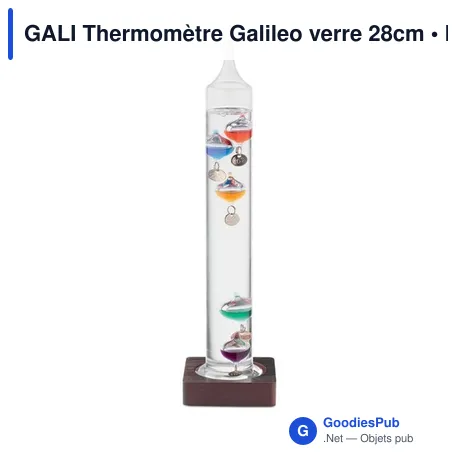 GALI Thermomètre Galileo verre 28cm
