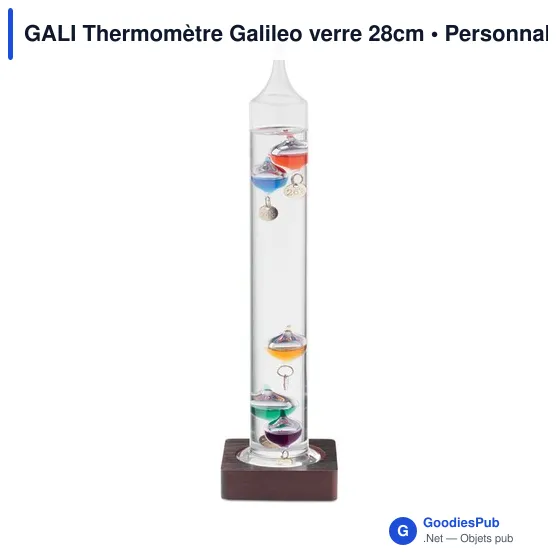 GALI Thermomètre Galileo verre 28cm - Image 2
