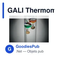 GALI Thermomètre Galileo verre 28cm - Miniature 11