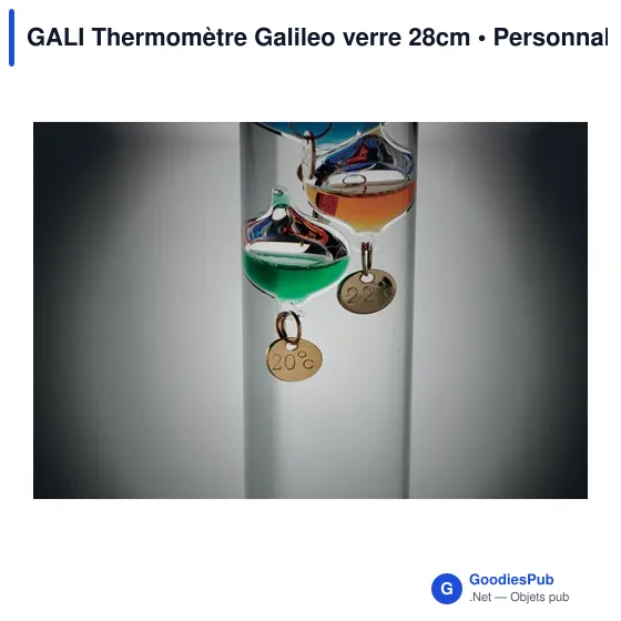 GALI Thermomètre Galileo verre 28cm - Image 11