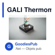 GALI Thermomètre Galileo verre 28cm - Miniature 3
