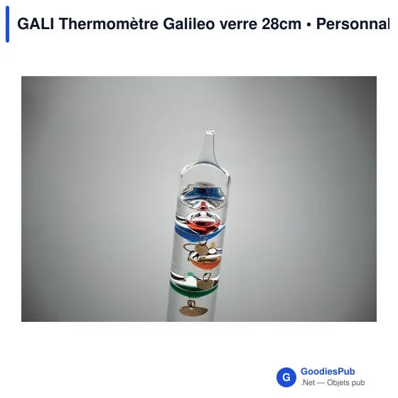 GALI Thermomètre Galileo verre 28cm - Image 4