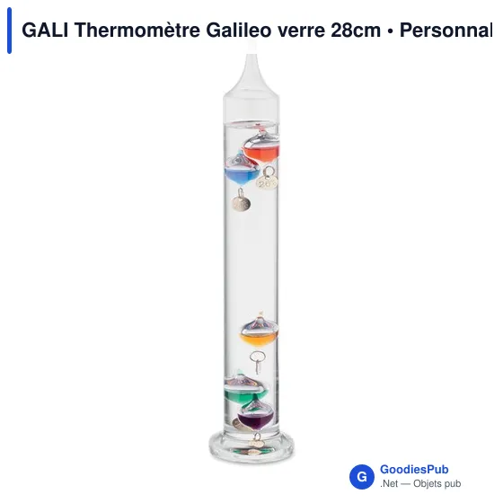 GALI Thermomètre Galileo verre 28cm - Image 5