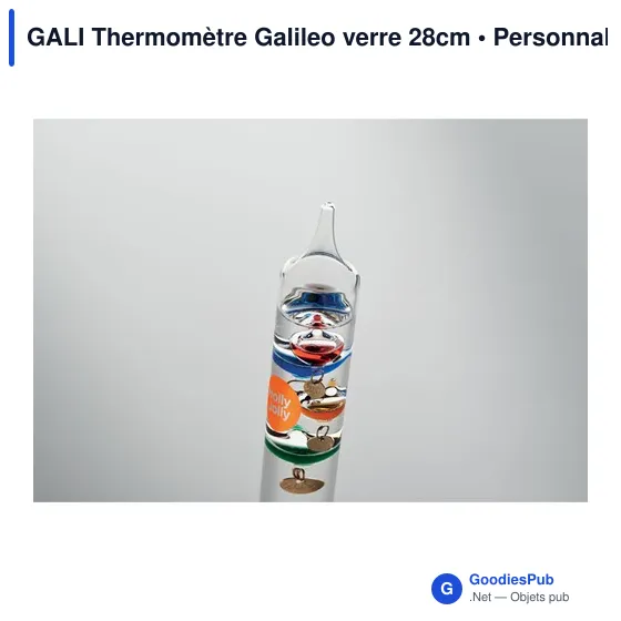 GALI Thermomètre Galileo verre 28cm - Image 6
