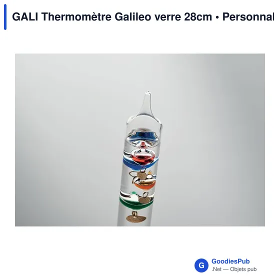 GALI Thermomètre Galileo verre 28cm - Image 7