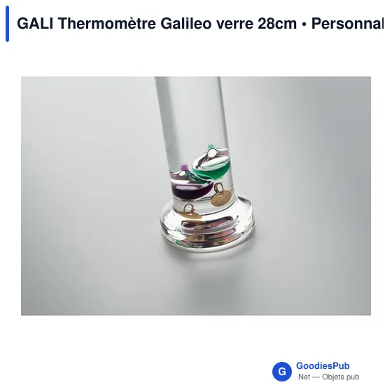 GALI Thermomètre Galileo verre 28cm - Image 9