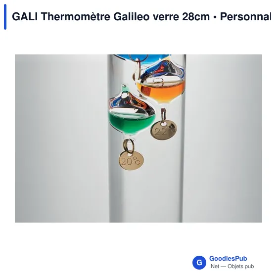 GALI Thermomètre Galileo verre 28cm - Image 10