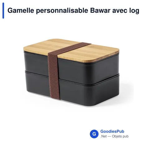 Gamelle personnalisable Bawar avec logo - boîte à déjeuner