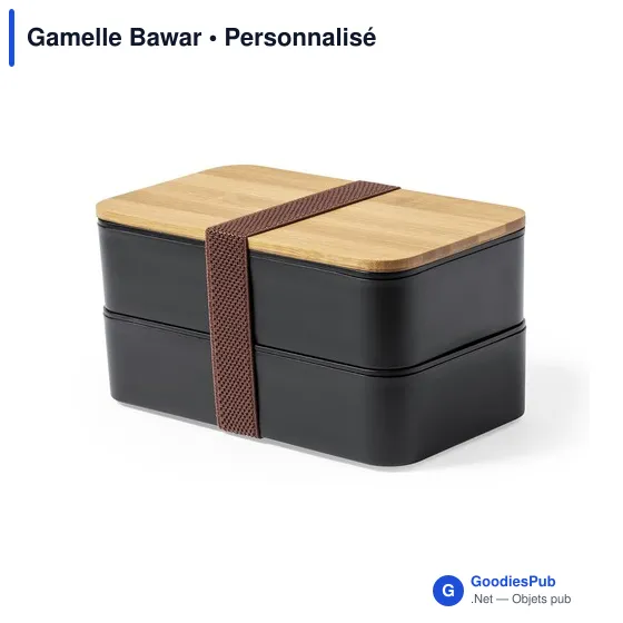 Gamelle personnalisable Bawar avec logo - boîte à déjeuner - Image 1