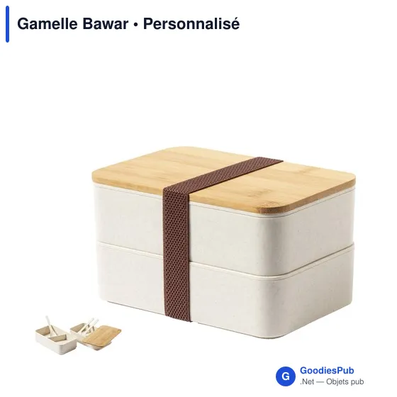 Gamelle personnalisable Bawar avec logo - boîte à déjeuner - Image 2