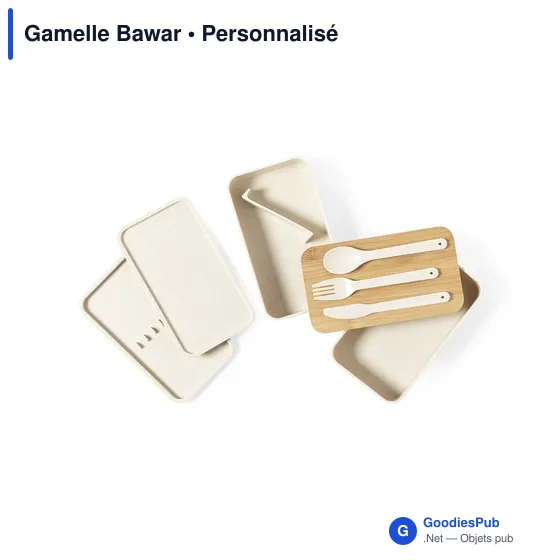 Gamelle personnalisable Bawar avec logo - boîte à déjeuner - Image 9