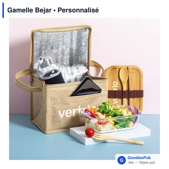 Gamelle personnalisable Bejar avec logo - Boîte à lunch en verre - Image 6