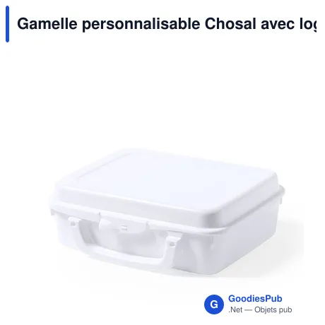 Gamelle personnalisable Chosal avec logo - Boîte à lunch 1L