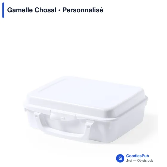 Gamelle personnalisable Chosal avec logo - Boîte à lunch 1L - Image 1