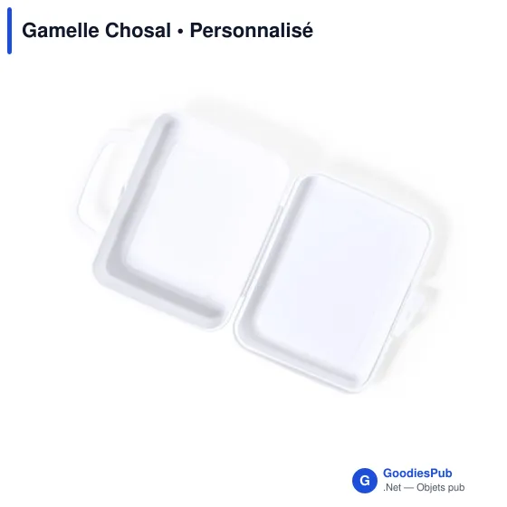 Gamelle personnalisable Chosal avec logo - Boîte à lunch 1L - Image 2