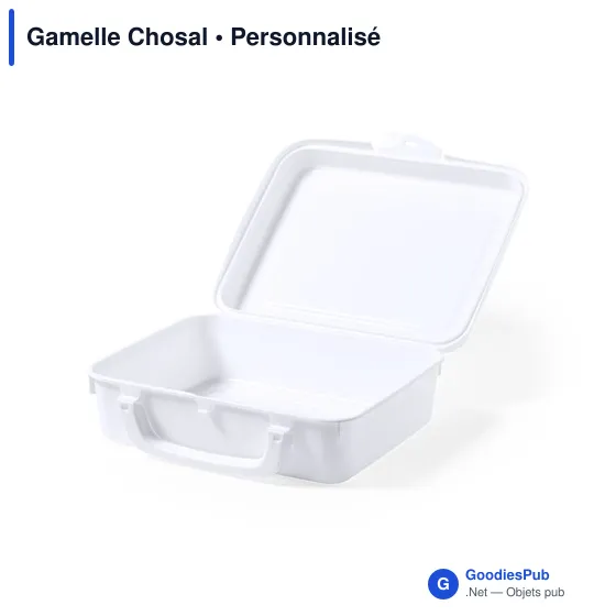 Gamelle personnalisable Chosal avec logo - Boîte à lunch 1L - Image 4