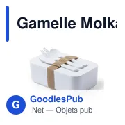 Gamelle personnalisable Molkas avec logo pour entreprises - Miniature 1