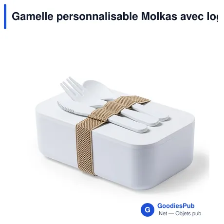 Gamelle personnalisable Molkas avec logo pour entreprises