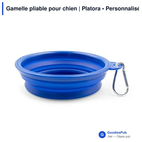Gamelle pliable personnalisable pour chien avec logo - Platora - Image 11