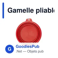 Gamelle pliable personnalisable pour chien avec logo - Platora - Miniature 5