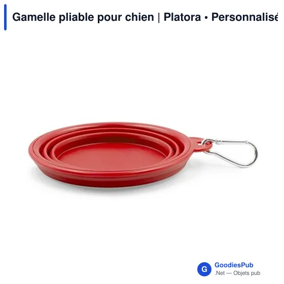 Gamelle pliable personnalisable pour chien avec logo - Platora - Image 6