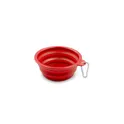 Variante rouge - Gamelle pliable personnalisable pour chien avec logo - Platora