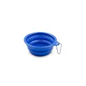 Variante bleu - Gamelle pliable personnalisable pour chien avec logo - Platora