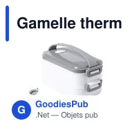 Gamelle thermique personnalisable Dixer avec logo pour entreprises - Miniature 1