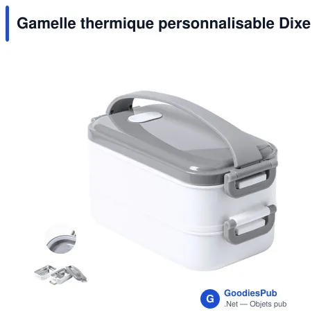 Gamelle thermique personnalisable Dixer avec logo pour entreprises