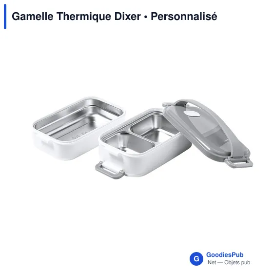 Gamelle thermique personnalisable Dixer avec logo pour entreprises - Image 3
