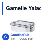 Gamelle personnalisable Yalac avec logo pour entreprises - Miniature 1