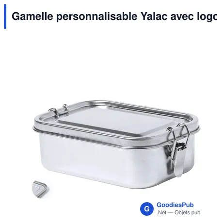 Gamelle personnalisable Yalac avec logo pour entreprises