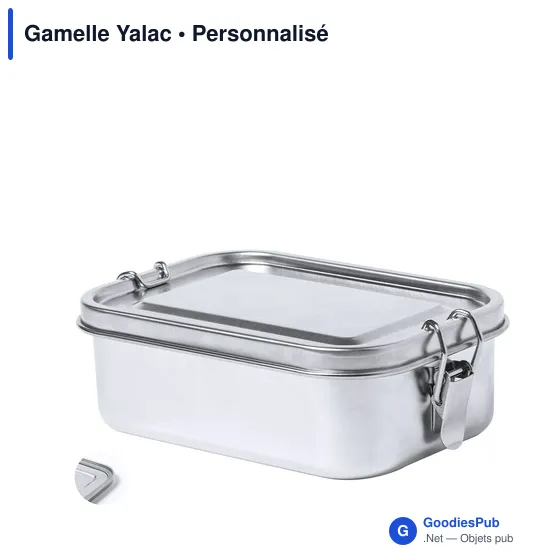 Gamelle personnalisable Yalac avec logo pour entreprises - Image 1