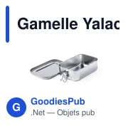Gamelle personnalisable Yalac avec logo pour entreprises - Miniature 2