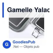 Gamelle personnalisable Yalac avec logo pour entreprises - Miniature 3