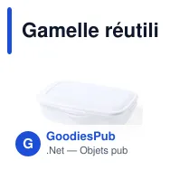 Gamelle réutilisable personnalisable avec logo - Zenex - Miniature 1
